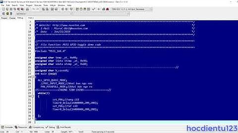 NUVOTON|Hướng dẫn tạo Project cho NOVOTON MS51FB9AE