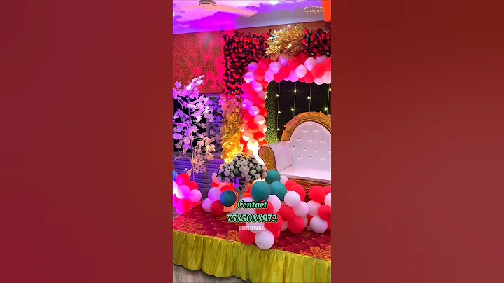 Stylish Birthday party Decor. #shorts #ytshorts #trending  #youtubeshorts #viral #shortvideo #edit