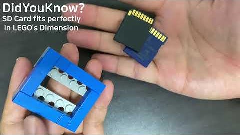 [Did you know?] SD Card fits with LEGO