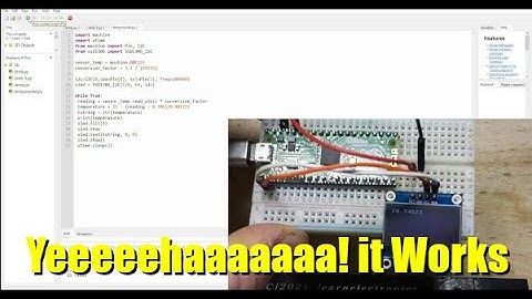 Raspberry Pi Pico   Getting Temperature Reading on the OLED Display