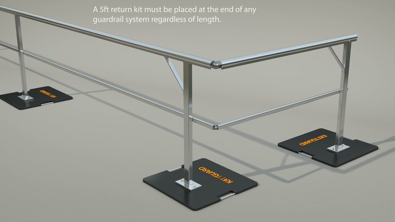 KATTGUARD™ GR34 Non-Penetrating Guardrail Installation Video - YouTube