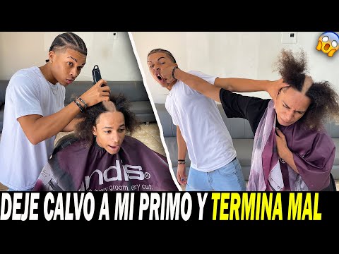 BARBER LEAVES HIS COUSIN BALD AND ALMOST GETS HIS FACE BROKEN (Hidden Camera)