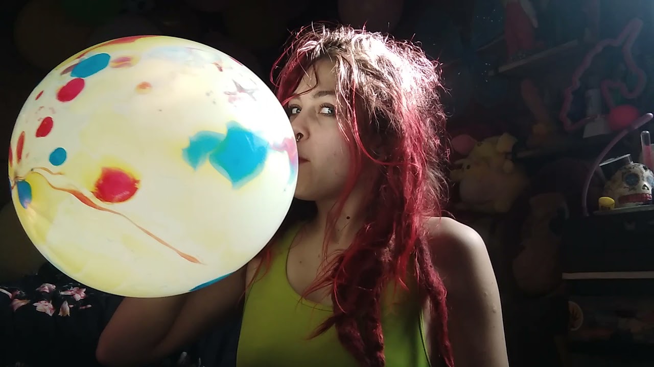 untied reused balloons blow to pop balloons b2p - YouTube.