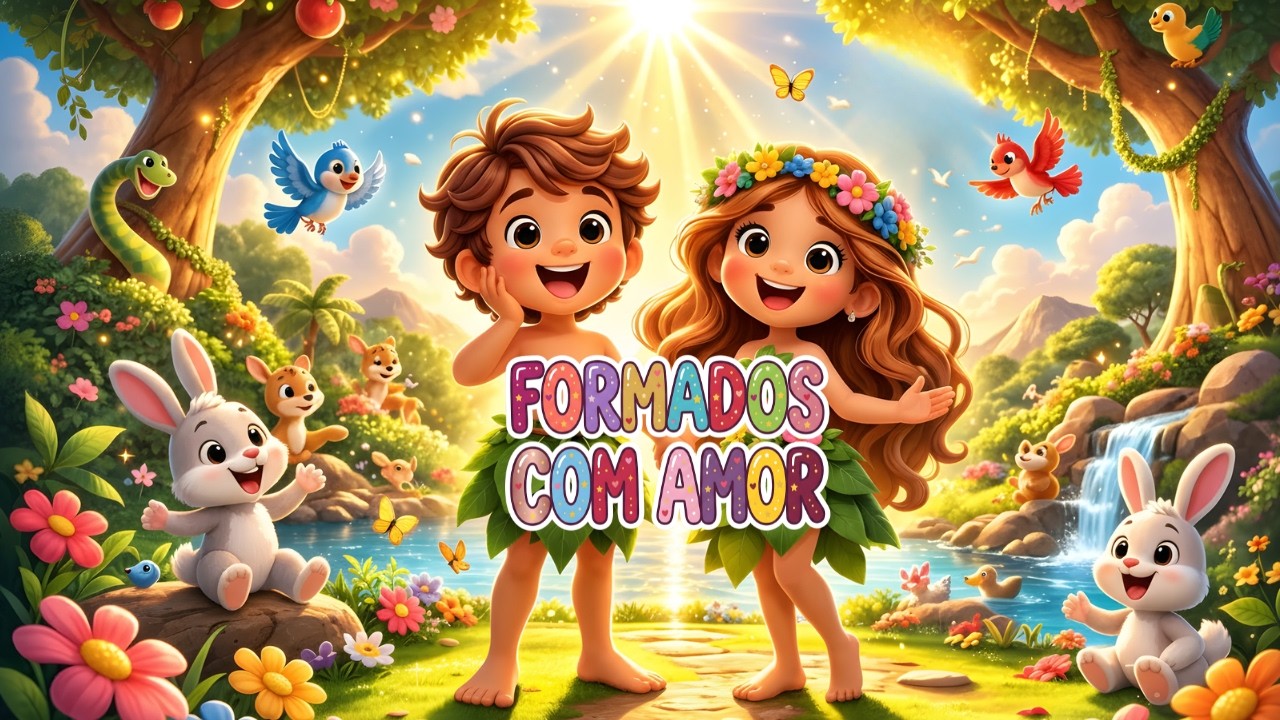 Música Infantil Bíblica Sobre a Criação do Homem e da Mulher | Amor e Identidade #musicasinfantis