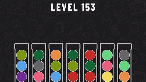 Ball Sort Puzzle Level 153 #ballsortpuzzle #ballsortpuzzlegameplay #puzzlegame #mobilegames