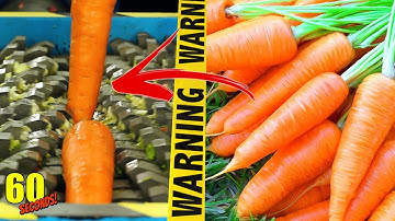 60 SECONDS Experiment - SHREDDING VS Carrot | CRASH TEST