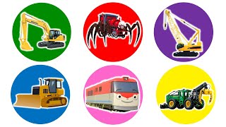 Spin Wheel Excavator, Choo Choo Charles, Crawler Crane, Bulldozer, Kereta Titipo, Skidder