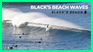 BLACKS BEACH WAVES END OF SWELL JAN 2