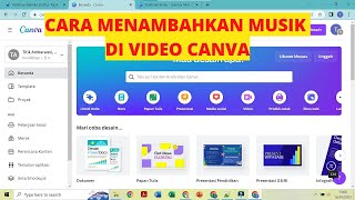 CARA MENAMBAHKAN MUSIK DI VIDEO CANVA screenshot 5