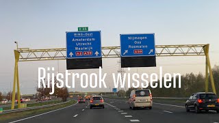 HOE MOET JE VAN RIJSTROOK WISSELEN!