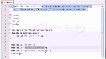 JavaScript Video Tutorial -7/40. Using Parameters with Functions
