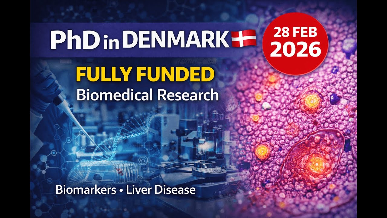 Fully Funded PhD in Denmark 🇩🇰 | Biomarker Research | SDU | Apply by 28 Feb 2026