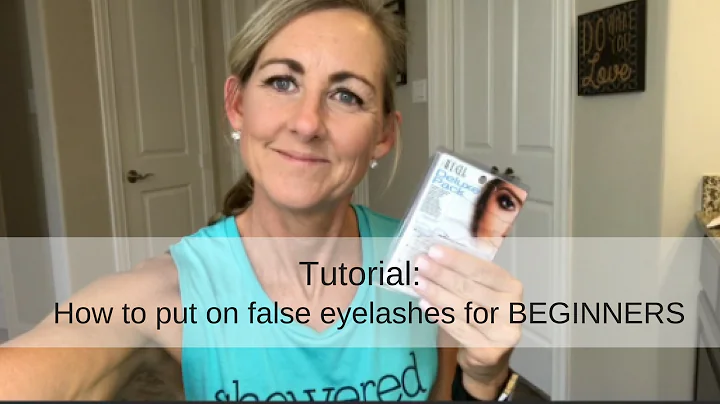 How to put on false eyelashes for BEGINNERS | Agin...