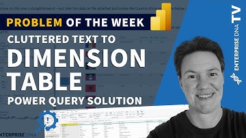 Create A Dimension Table In A Text File - Problem Of The Week #2 (Power Query Solution)