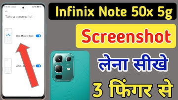 Infinix note 50x 5g me screenshot kaise le / Infinix note 50x 5g 3 finger screenshot setting /