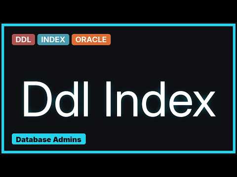 Get the DDL for all indexes - Oracle