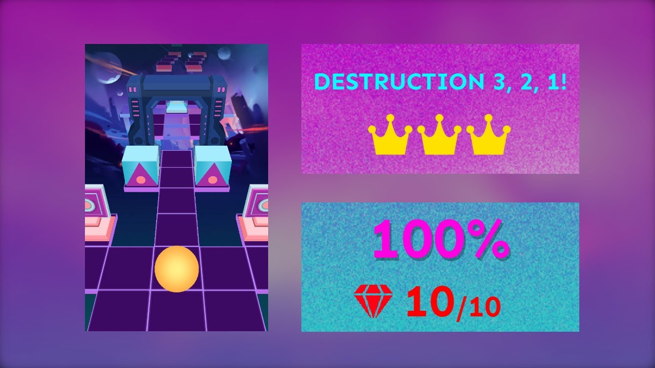 [Rolling Sky Remake 1.2r] DESTRUCTION 3, 2, 1! YouTube