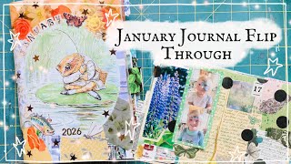 Completed January Journal Flip Through - Memory Keeping Journal
