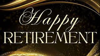 Happy Retirement Background 🎉 | 1 Hour Celebration Banner Loop | Party Screensaver & Display