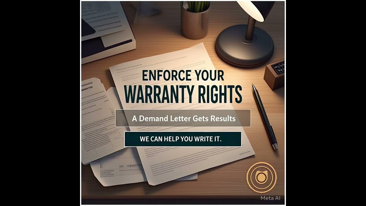 🛠️ Warranty Ignored? Enforce Your Rights with a Demand Letter!