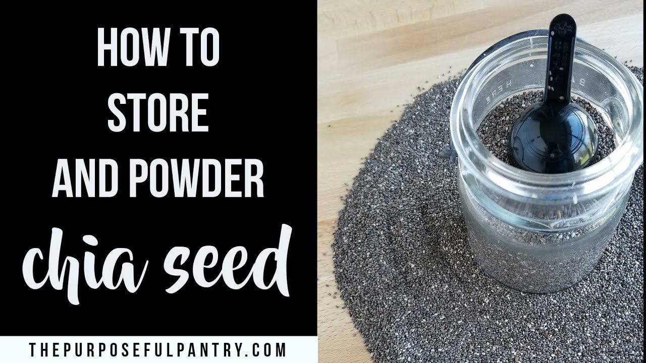How to Store and Powder Chia Seed for Your Pantry - Facebook live