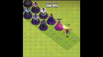 Dragon Rider Vs Level 1 To Max Wizard Towers | Clash Of Clans