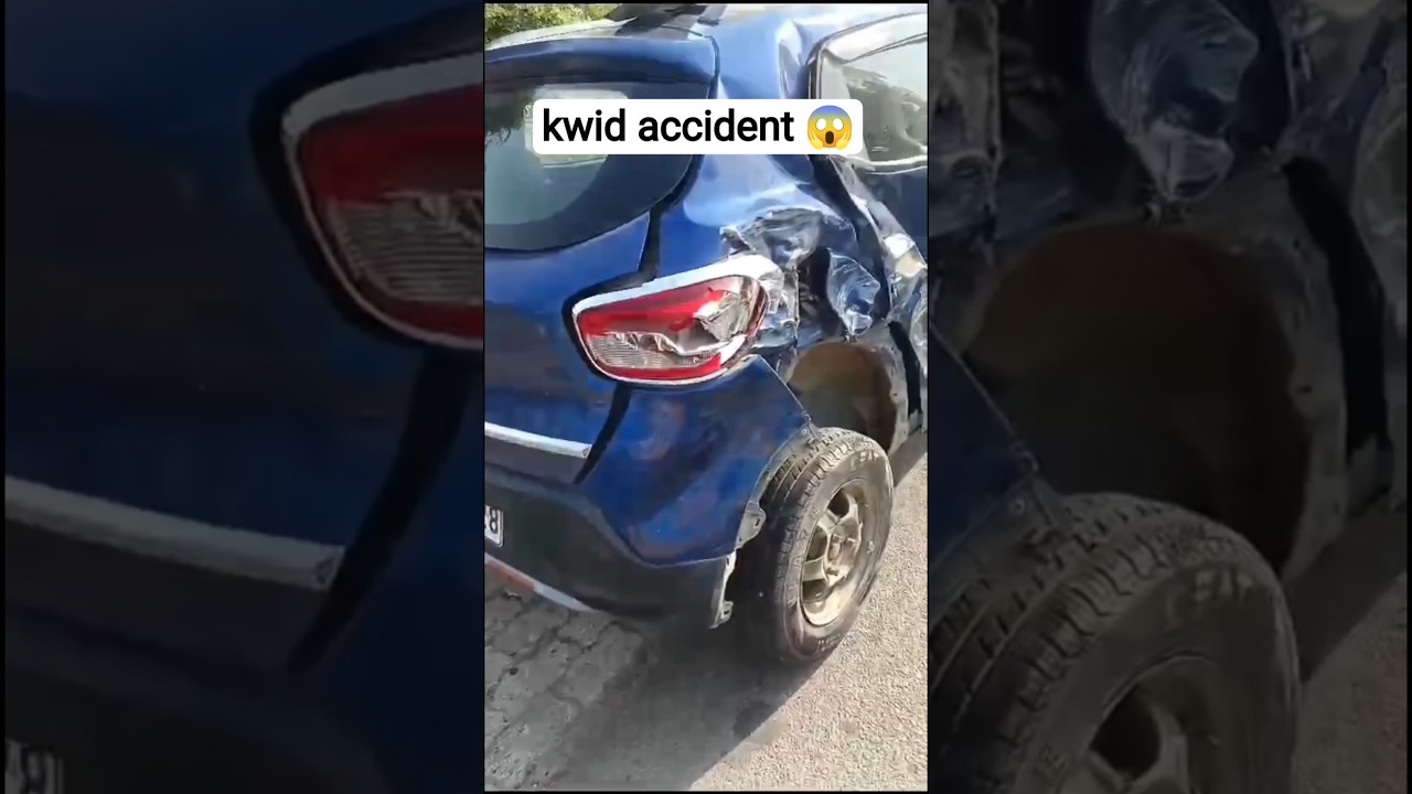 Renault kwid accident 🥹😱 