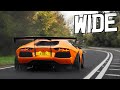 Modified & Supercars Leaving a Car Show - Near Misses, Liberty Walk Aventador, UK's Fastest GT-R