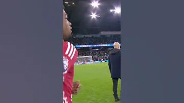 When Amad Ran To Meet Guardiola Amad Pepguardiola Football Youtubeshorts 