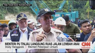 Menteri Pu Tinjau Perbaikan Infrastruktur Di Sumatera Barat