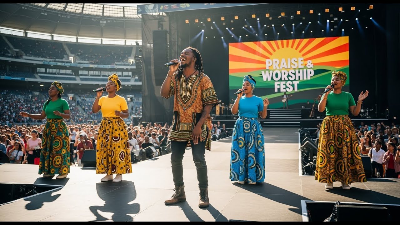 FIRE OF ZION | Holy Spirit Reggae Worship Anthem | Live Stadium ...