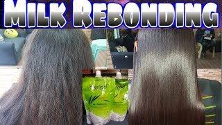 HAIR REBONDING USING BREMOD MILK VARIANT