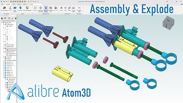 Phần mềm Alibre Atom3D | Lắp ráp, tạo bản vẽ phân rã và mô phỏng lắp ráp từ file SolidWorks Assembly