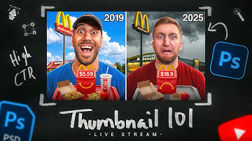 Making Thumbnails Live l Photoshop Live Stream