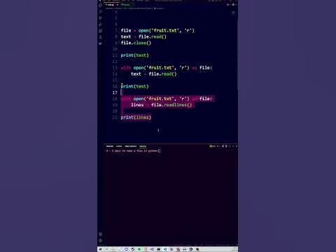 3 Methods for Reading Files in Python! - YouTube