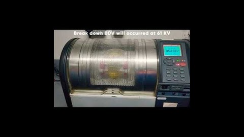 Break down voltages BDV  test of transformer oil