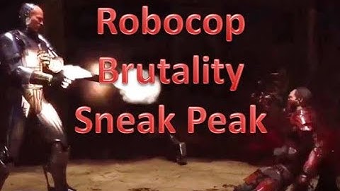 MK11 Robocop Brutality AMAZING, Forward Throw Brutality, Mortal Kombat 11