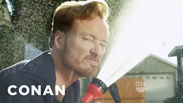 Conan O'Brien TBS Promo: Conan Washes His Desk! | CONAN on TBS