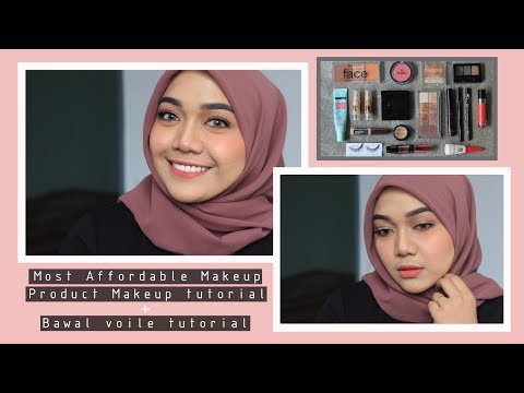 affordable-makeup-product-+-bawal-voile-tutorial-|-nuraaisml
