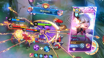 FANNY RANK GAMEPLAY | BEST BUILD & EMBLEM EQUIPMENT PRO PLAYER FANNY 2024 | MLBB