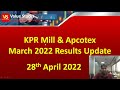 KPR Mill &amp; Apcotex -How to Pick Stocks in 10 Mins -28th April 2022