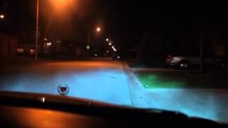 04 Cadillac Deville HID install 2 Before And After 04 Cadillac Deville Hid Install1