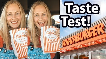 CANADIAN Taste Tests WHATABURGER (FIRST TIME)