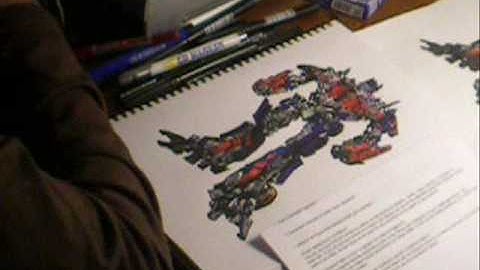 How to draw Optimus prime Pt_1 By AlexBaxtheDarkSide