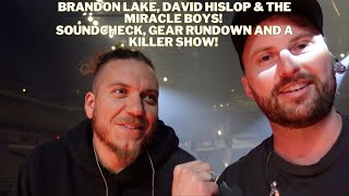 Behind The Scenes With Brandon Lake, David Hislop & The Miracle Boys! - Gear, Soundcheck & Show!