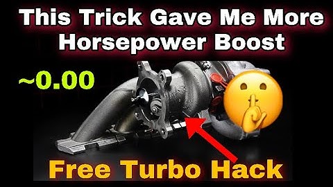 (Turbo Hack) How to get more Boost/horsepower from your Audi For Free🤫 On Any Vehicle