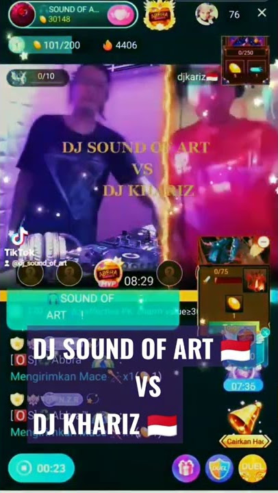 DJ SOUND OF ART 🇮🇩 VS DJ KHARIZ 🇮🇩 PK ON BIGO LIVE