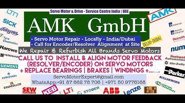 AMK Heidenhain Sick Stegmann Encoder Memory Align Resolver Adjust -Repair Dubai UAE Saudi