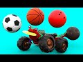 Learn sports with animal lizard : soccer, basketball, bowling - Learning cartoon with Animals