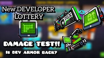 New Game DEVELOPER LOTTERY DAMAGE TEST! Is DEV ARMOR BACK? ( Pixel Gun 3D )